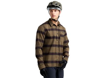 Troy Lee Designs Grind Flannel Paid Hemd, dunkle Kiefer