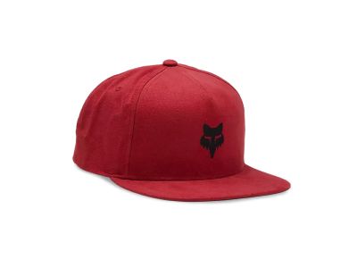 Fox Head Snapback Hat šiltovka, flame red