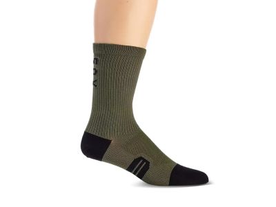 Fox 8&quot; Ranger socks, olive green