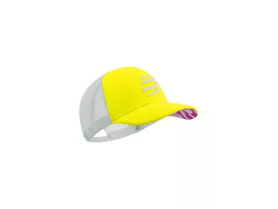 COMPRESSPORT Trucker Cap kšiltovka, safe yellow/white