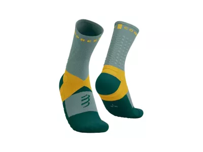 COMPRESSPORT Ultra Trail Socks V2.0 socks, slate grey/saffron