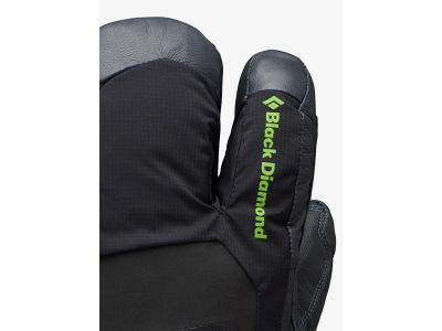 Black Diamond Alpine 3-Finger Mitts gloves, black/carbon