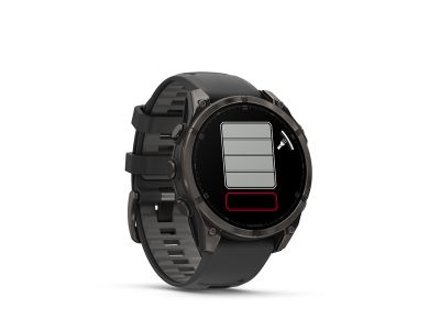 Garmin fenix 8 - 47 mm, AMOLED, Sapphire watch, Carbon Gray DLC Titanium, Black/Pebble Gray band