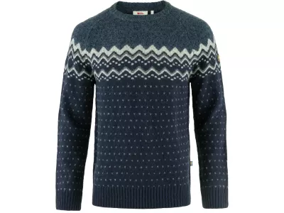 Fjällräven Övik Knit Sweater pulóver, sötét sötétkék/hegyi kék