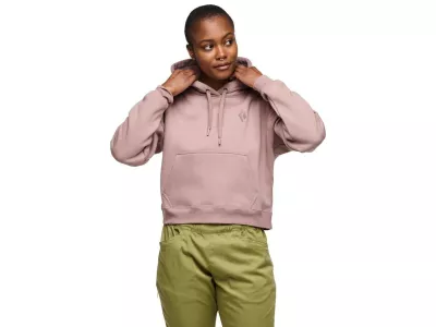 Black Diamond CROP PO HOODY dámská mikina, Pale Mauve