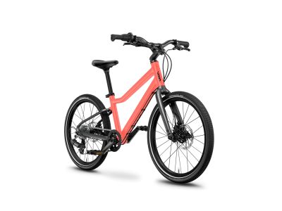 bicicleta copii woom 4 Explorer 20, coral neon