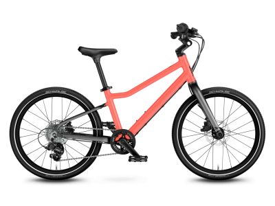 bicicleta copii woom 4 Explorer 20, coral neon