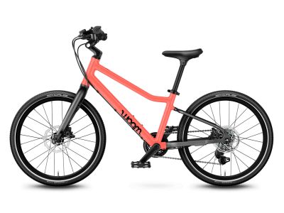 bicicleta copii woom 4 Explorer 20, coral neon