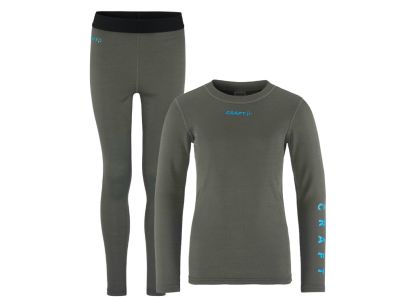 Craft CORE Warm Baselayer dětský set, šedá