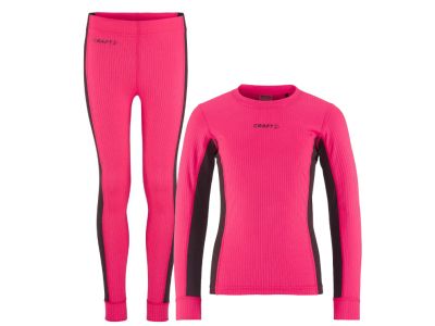 Craft CORE Dry Baselayer detský set, ružová