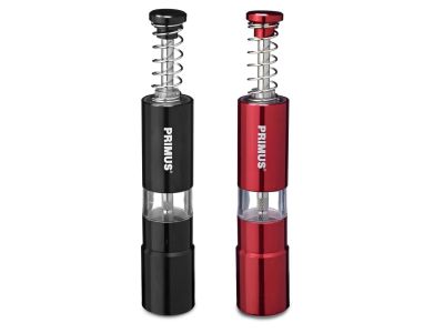 PRIMUS salt and pepper grinder, 2 pcs, red/black