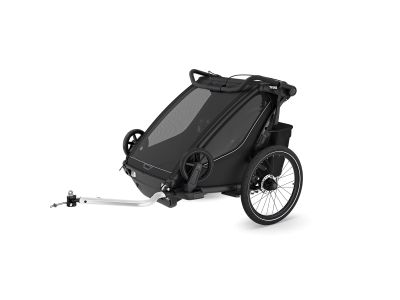 Thule Chariot Sport 2 dupla babakocsi, fekete