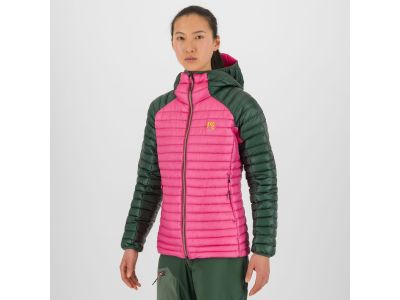 Karpos Alagna Daunenjacke für Damen, Fandango Pink/Dschungelgrün