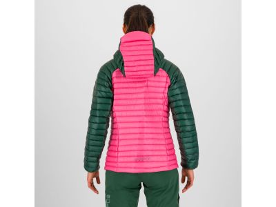 Karpos Alagna Daunenjacke für Damen, Fandango Pink/Dschungelgrün