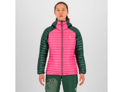 Karpos Alagna Daunenjacke für Damen, Fandango Pink/Dschungelgrün