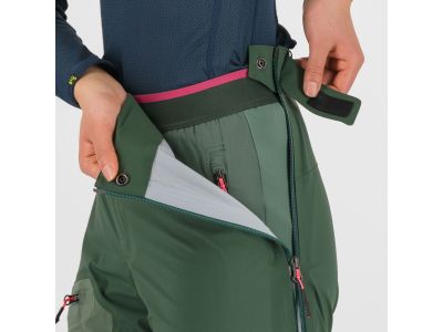 Pantaloni dama Karpos Valsesia Shell, verde jungle/verde rață