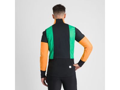 Sportful APEX Jacke, schwarz/weiß/grün/gelb