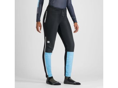 Sportful APEX women&#39;s pants, black/blue aquarius