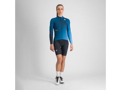 Sportos BODYFIT PRO THERMAL női mez, kékeszöld színű