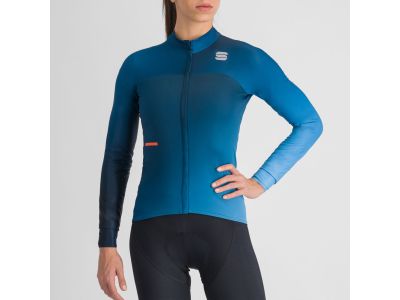 Sportos BODYFIT PRO THERMAL női mez, kékeszöld színű