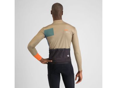 Sportful BREAKOUT SUPERGIARA THERMAL zateplený dres, olive green galaxy blue orange