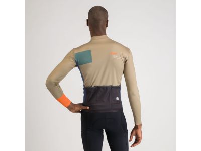 Tricou termoizolant Sportful BREAKOUT SUPERGIARA THERMAL, verde olive albastru galaxie portocaliu