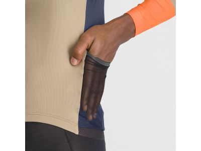 Sportful BREAKOUT SUPERGIARA THERMAL zateplený dres, olive green galaxy blue orange