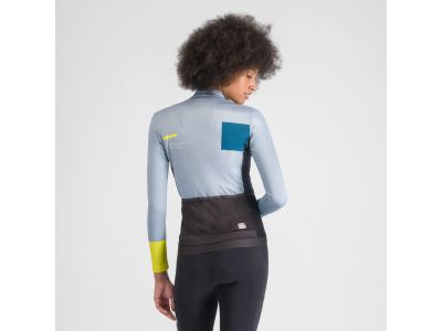 Tricou dama Sportful BREAKOUT SUPERGIARA THERMAL, gri gheata teal albastru negru cedru