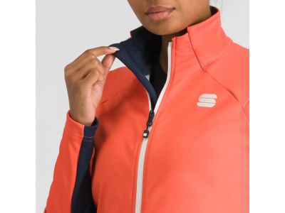 Sportful ENGADIN Damenjacke, Pompelmo/Galaxyblau