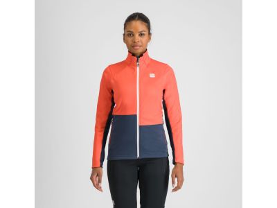 Sportful ENGADIN women&#39;s jacket, pompelmo/galaxy blue