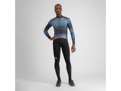 Sportful FLOW SUPERGIARA THERMAL zateplený dres, teal blue