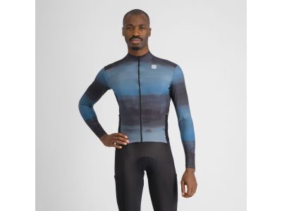 Koszulka rowerowa sportful FLOW SUPERGIARA THERMAL z ociepleniem, kolor aqua green