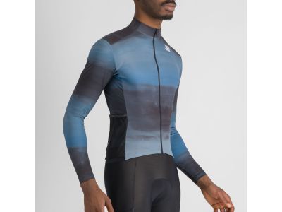 Sportful FLOW SUPERGIARA THERMAL insulated jersey, teal blue