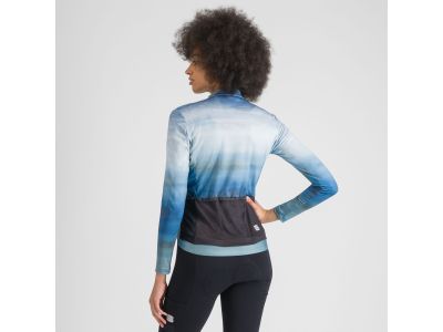 Sportful FLOW SUPERGIARA THERMAL zateplený dámský dres, blue vintage