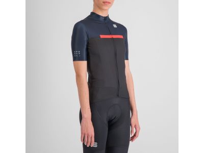 Sportful PISTA women&#39;s jersey, black galaxy blue