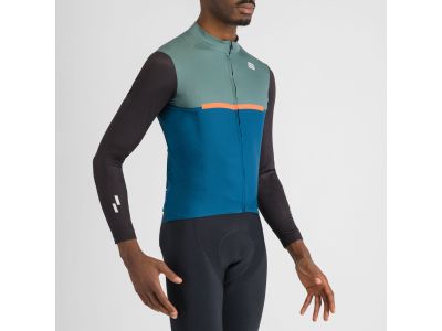 Sportful PISTA THERMAL dres, blue green black oranžová