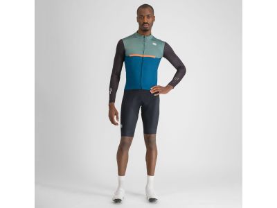 Sportful PISTA THERMAL jersey, blue green black orange