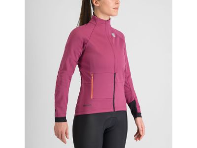 Sportful SUPER women&#39;s jacket, raspberry violet