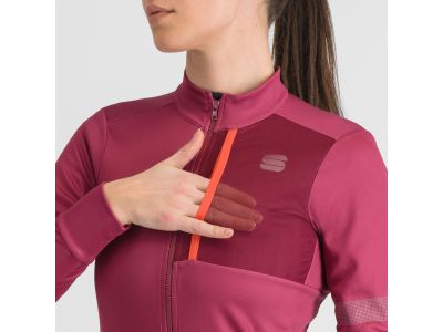 Sportful koszulka rowerowa damska SUPERGIARA THERMAL w kolorze malinowo-fioletowym