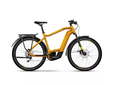 Haibike Trekking 8 High 27.5 Elektrofahrrad, metal lava/yellow gloss