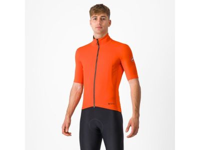 Koszulka rowerowa Castelli PERFETTO RoS 2 WIND, pomarańczowa