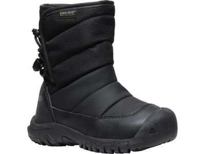 KEEN PUFFRIDER WP dětské boty, black/steel grey