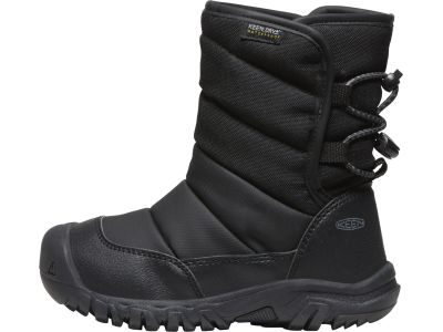 KEEN PUFFRIDER WP detské topánky, black/steel grey