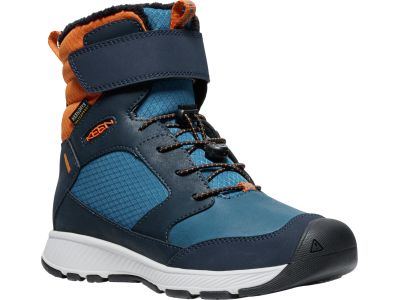 Pantofi copii KEEN SKUA WINTER WP Y, sky captain/gold flame