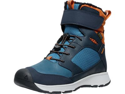 Pantofi copii KEEN SKUA WINTER WP Y, sky captain/gold flame