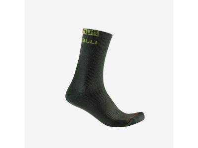 Castelli BANDITO MERINO 18 socks, dark green