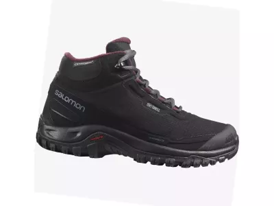 Salomon SHELTER CS dámske topánky, black/ebony/wine tasting