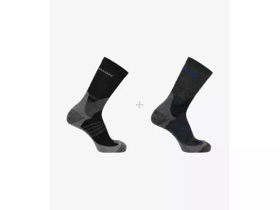 Salomon X ULTRA ACCESS socks, 2 pieces, anthracite/black