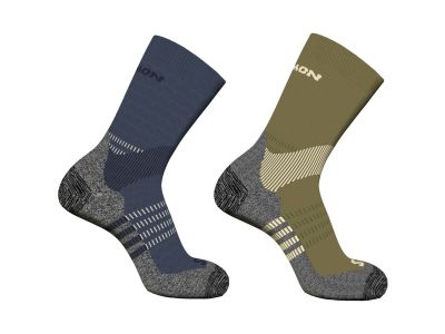 Salomon X ULTRA ACCESS socks, 2 pieces, gothic olive/grisaille