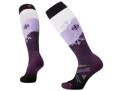 Smartwool Ski FC Snowpocalypse women&amp;#39;s knee socks, purple iris